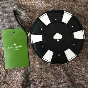 NWT! Kate Spade Poker Chip Coin purse